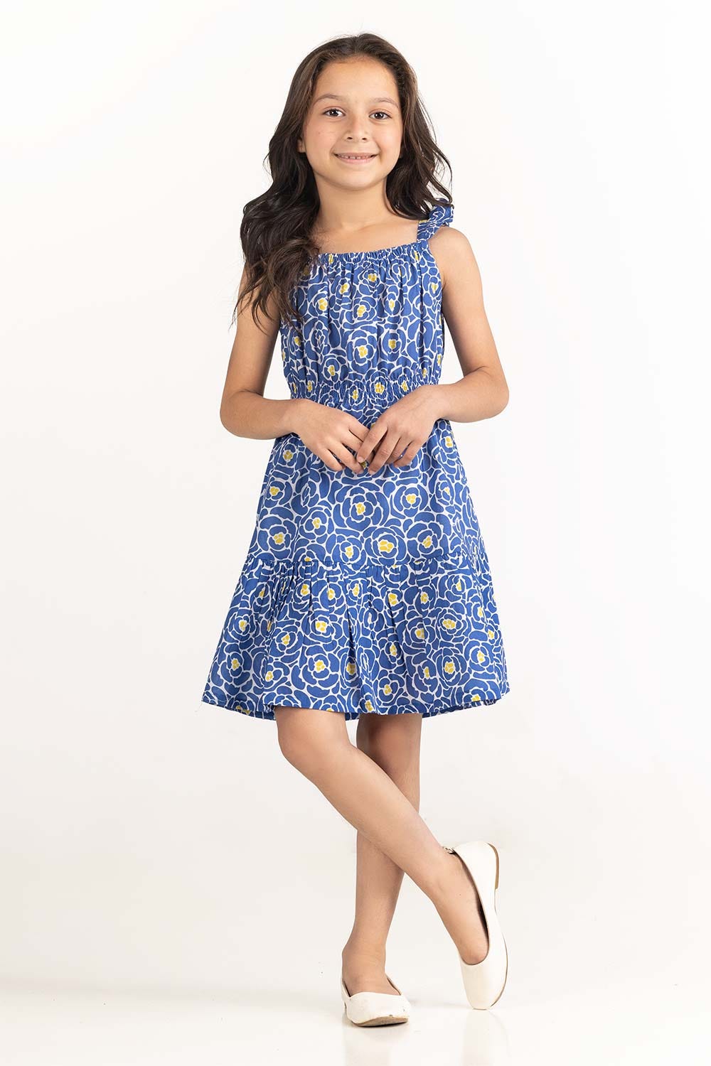 Toddler Girl Blue Dress 231-614-201