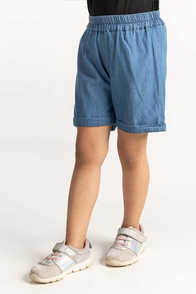 Toddler Girl Blue Short TG-TRC-SS24-311