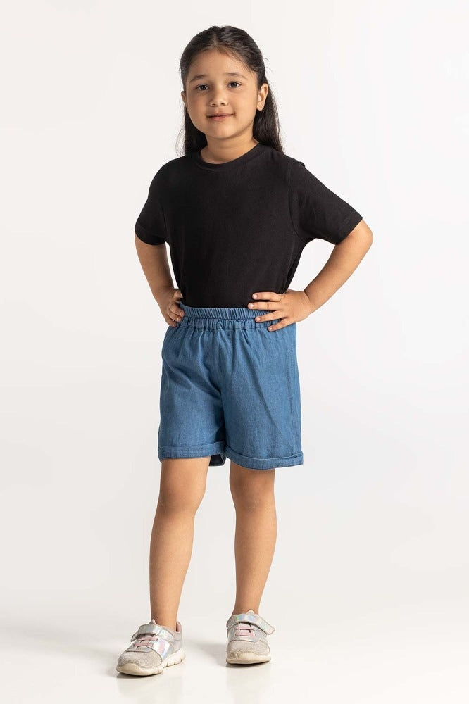 Toddler Girl Blue Short TG-TRC-SS24-311