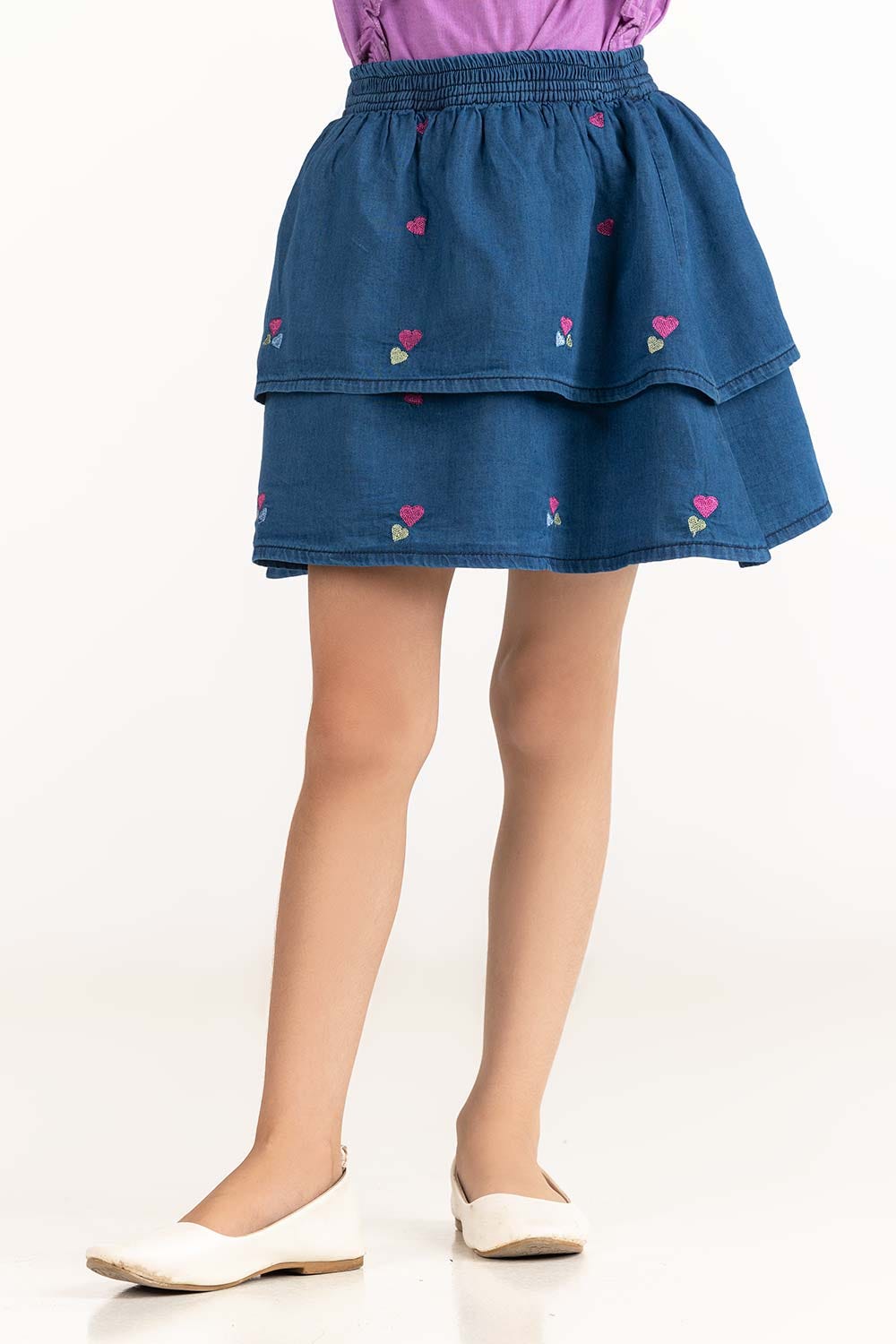 Toddler Girl Blue Skirt 231-618-301