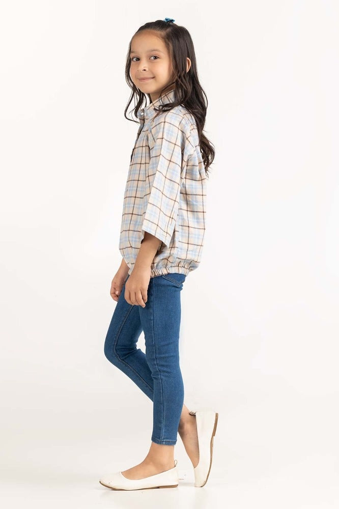 Toddler Girl Cream Blouse 224-617-008