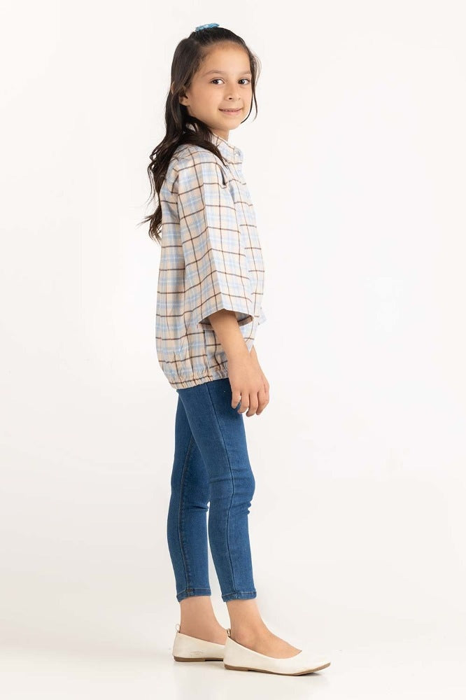 Toddler Girl Cream Blouse 224-617-008