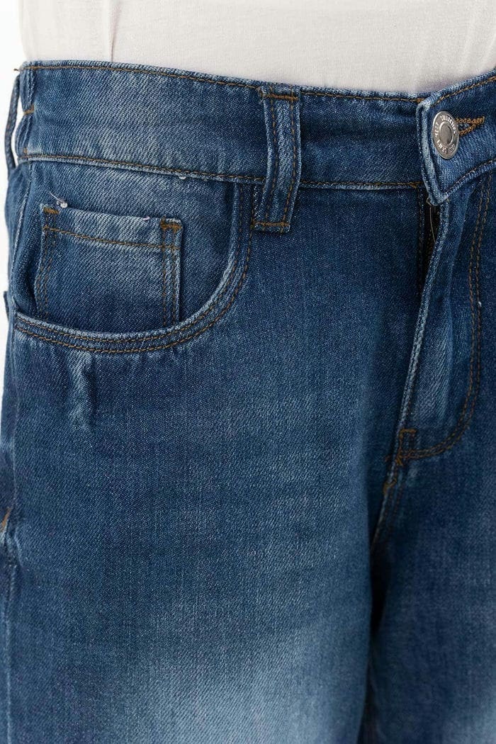 Toddler Girl Dark Blue Jeans 224-621-008