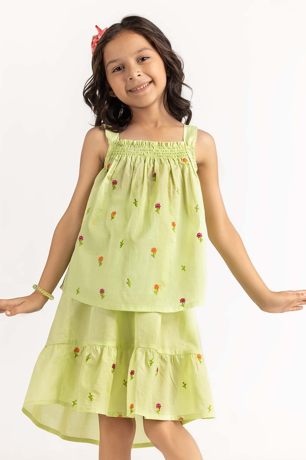 Toddler Girl Green Blouse 231-616-202 T