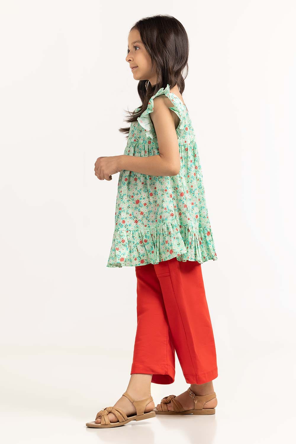 Toddler Girl Green Blouse 231-617-405