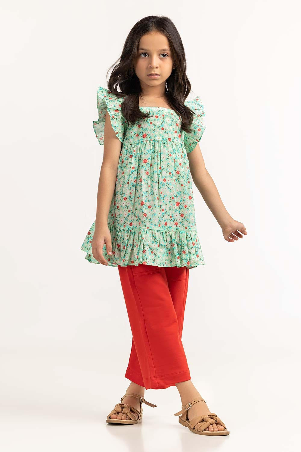 Toddler Girl Green Blouse 231-617-405