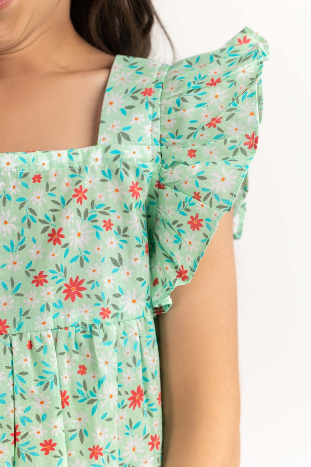 Toddler Girl Green Blouse 231-617-405