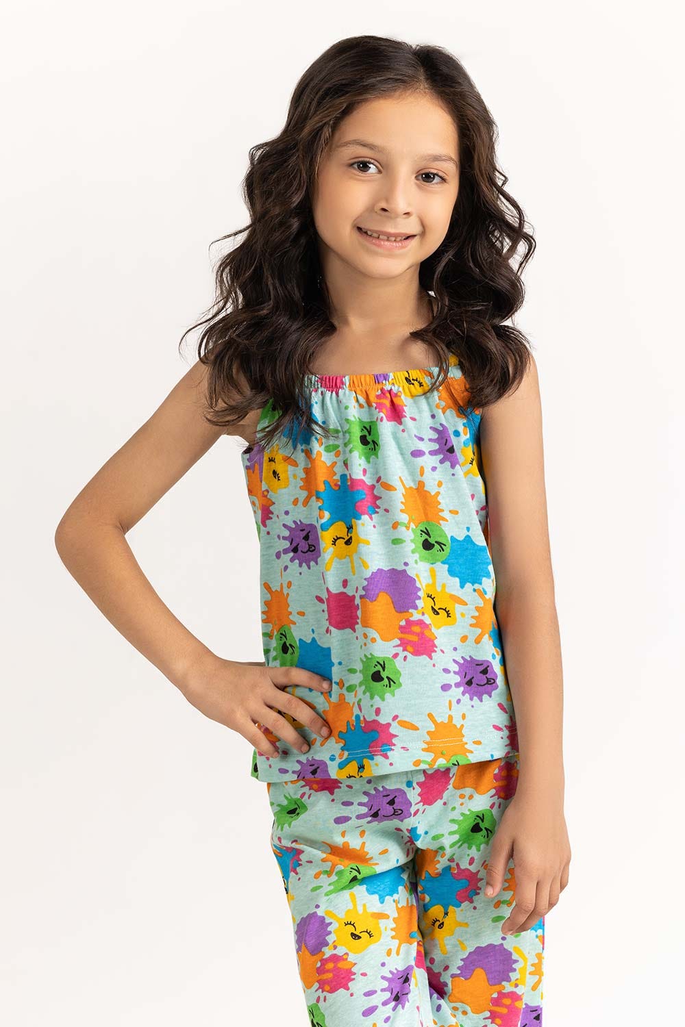 Toddler Girl Green Co-Ord Top 231-616-014 T