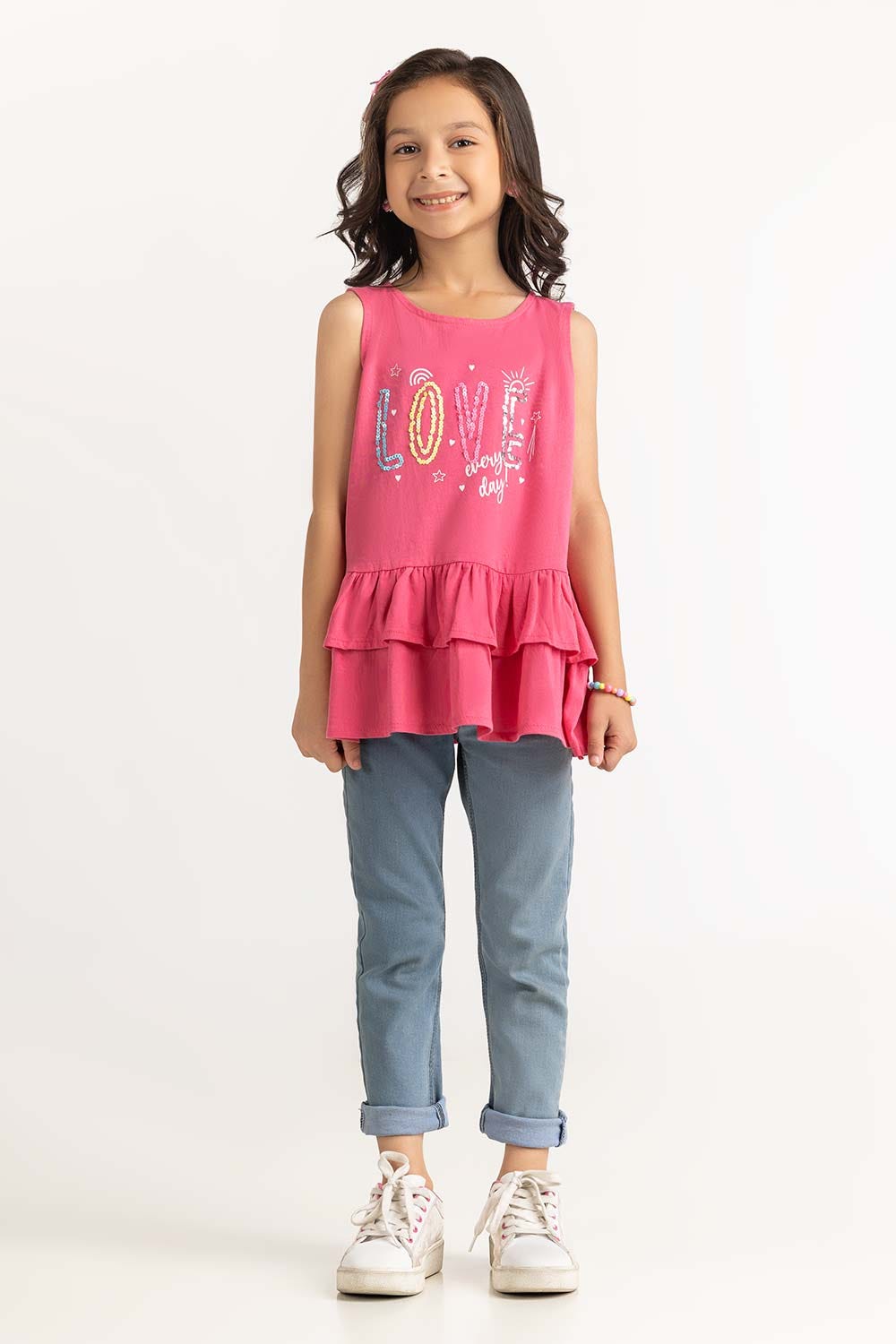 Toddler Girl Hot Pink Dress 231-614-006
