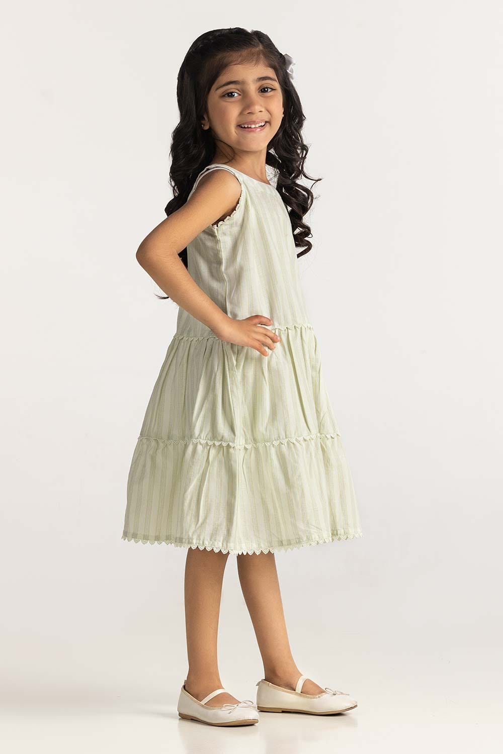 Toddler Girl Ivory Dress TG-BLS-SS24-012