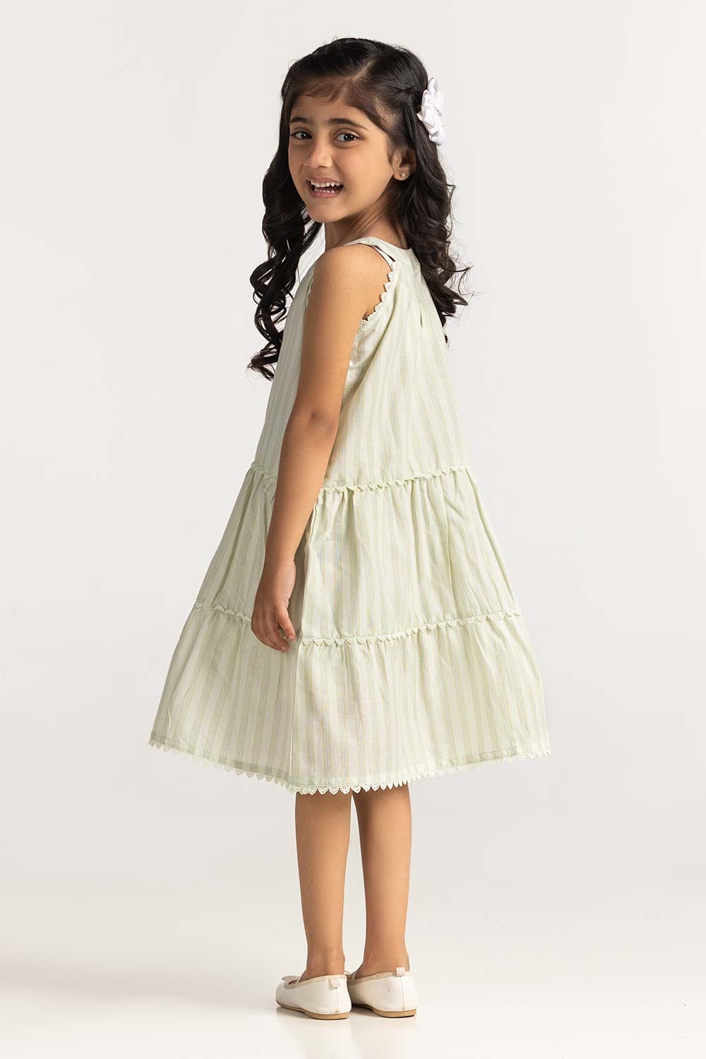 Toddler Girl Ivory Dress TG-BLS-SS24-012