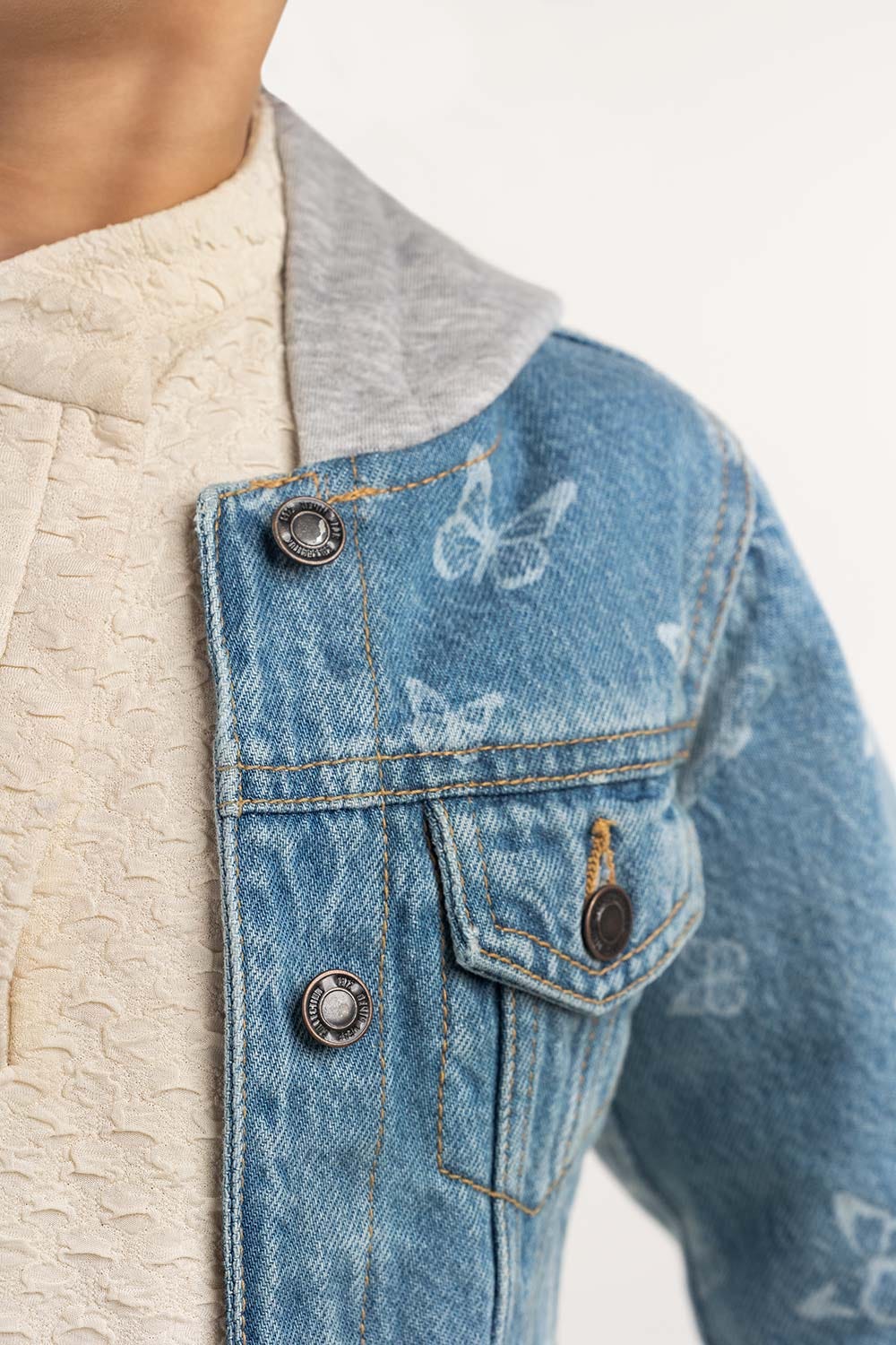 Toddler Girl Light Blue Denim Jacket 224-410-047