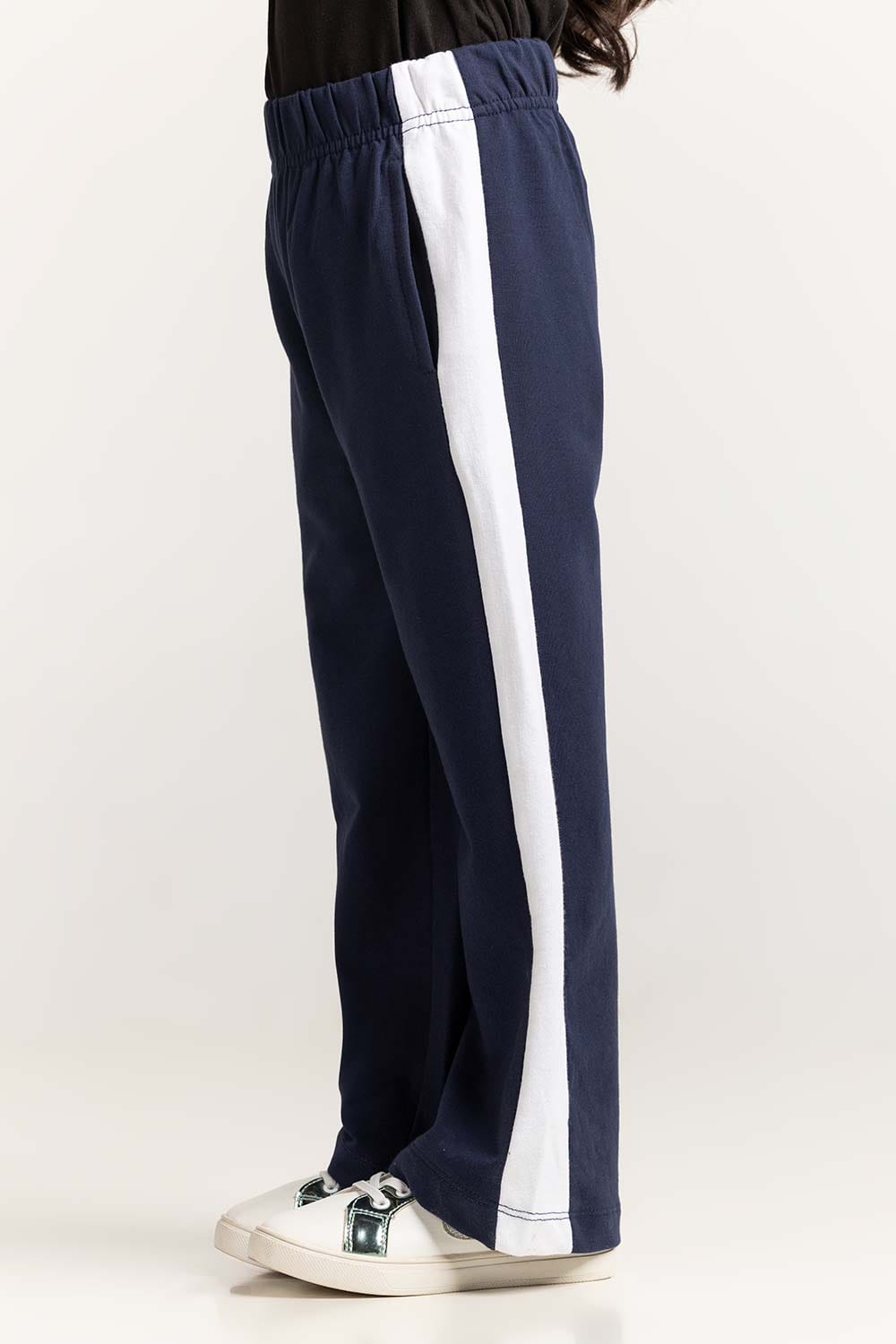 Toddler Girl Navy Blue Basic Trouser TG-TRKN-SS24-007