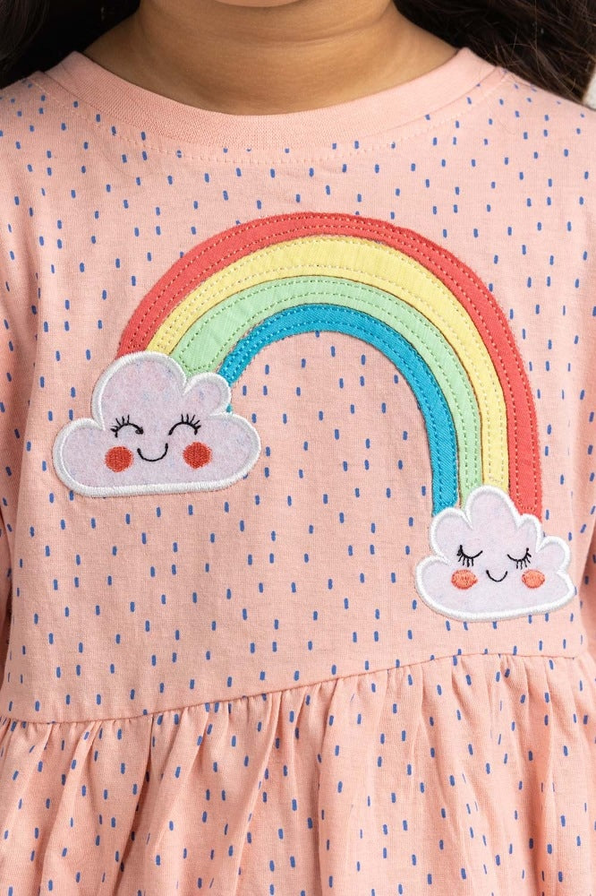 Toddler Girl Peach Basic Top TG- DRS-WS23-002