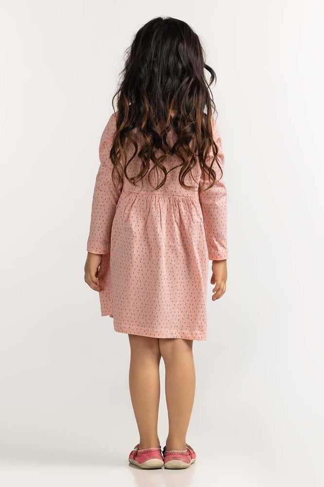 Toddler Girl Peach Basic Top TG- DRS-WS23-002