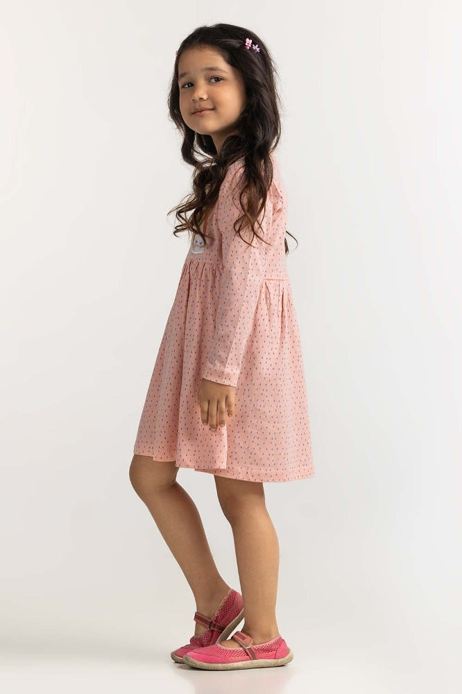 Toddler Girl Peach Basic Top TG- DRS-WS23-002