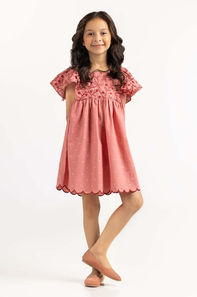 Toddler Girl Peach Dress 231-614-208