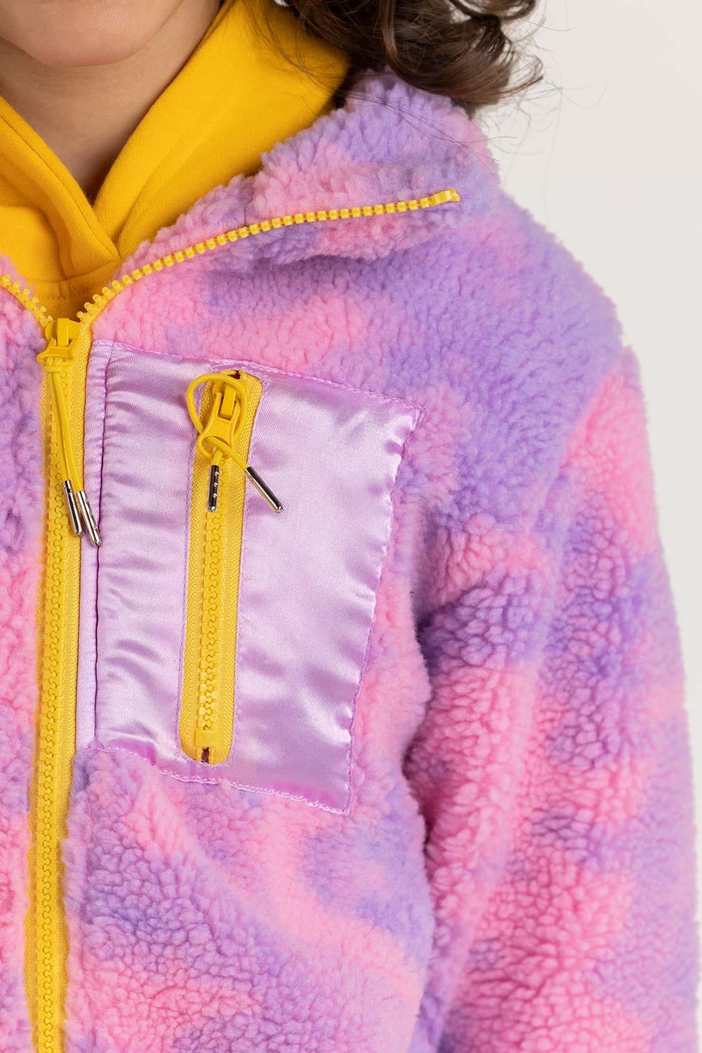 Toddler Girl Pink-Purple Jacket 224-410-008