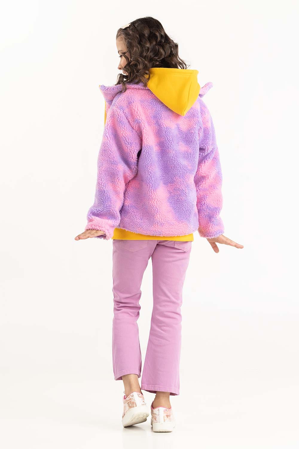 Toddler Girl Pink-Purple Jacket 224-410-008