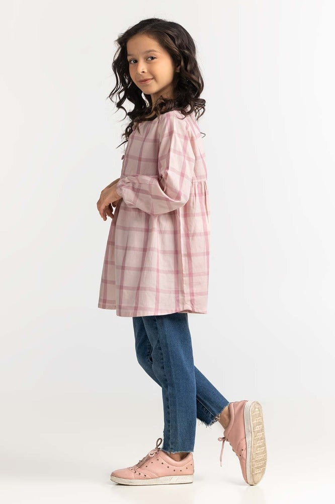 Toddler Girl Pink Basic Blouse TG-BLSWS23-001
