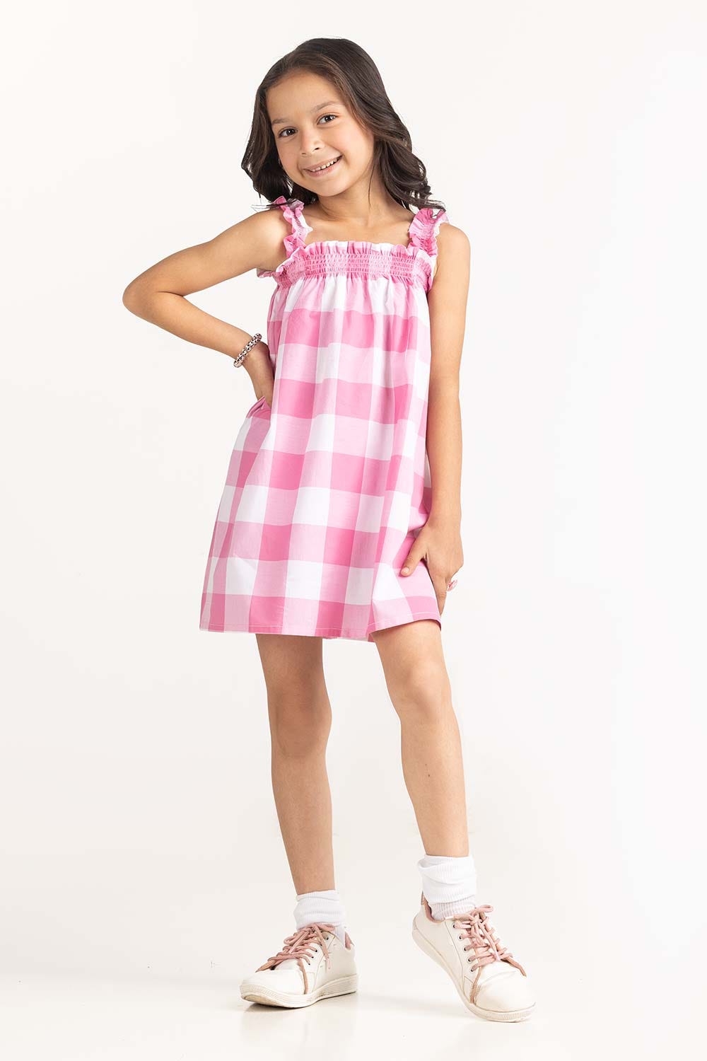 Toddler Girl Pink Dress 231-617-005