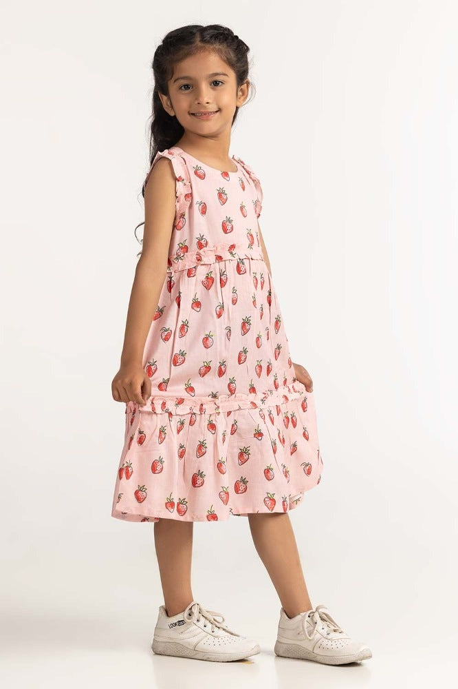 Toddler Girl Pink Dress TG-BLS-SS24-011