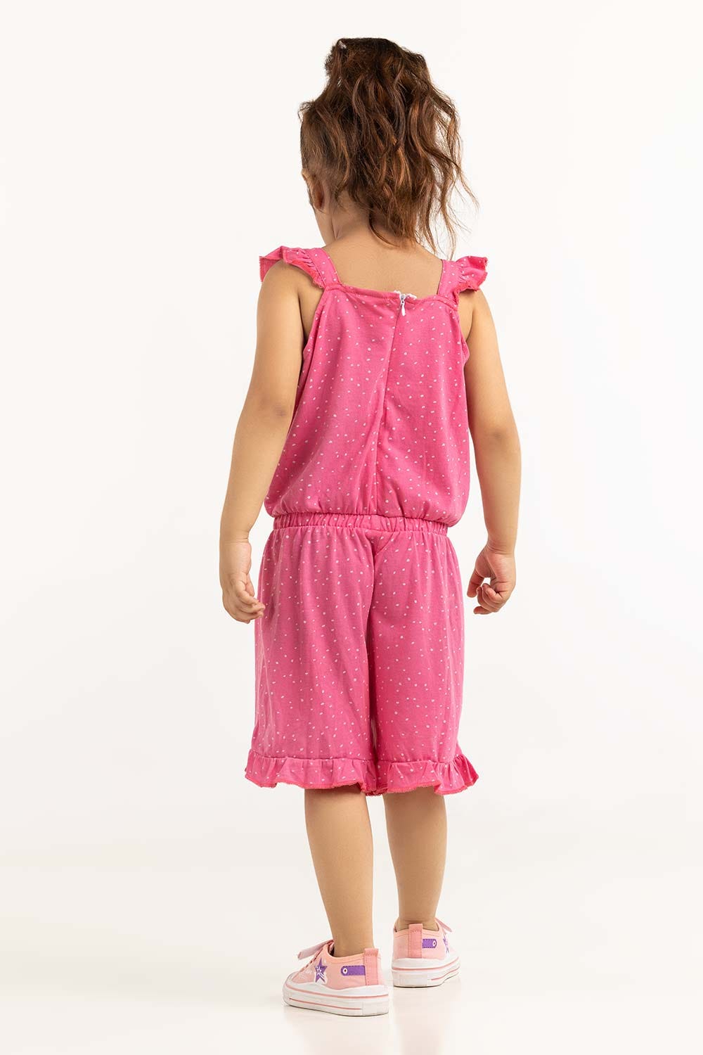 Toddler Girl Pink Jumpsuit 231-615-006