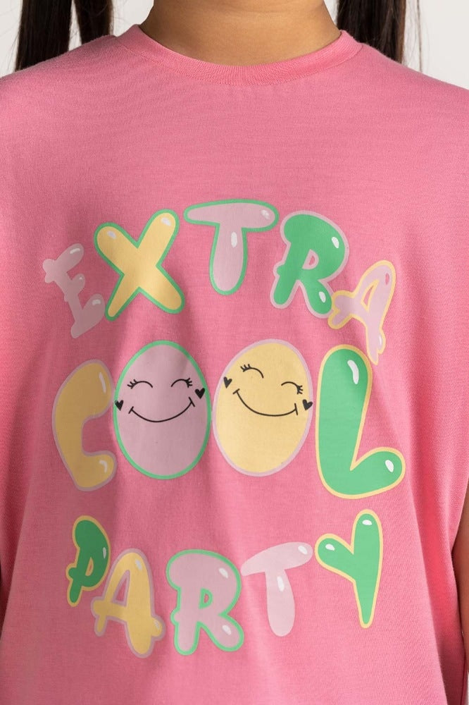 Toddler Girl Pink Printed Tee TG-TS-SS24-003