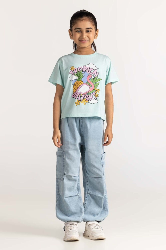 Toddler Girl Pink Printed Tee TG-TS-SS24-012