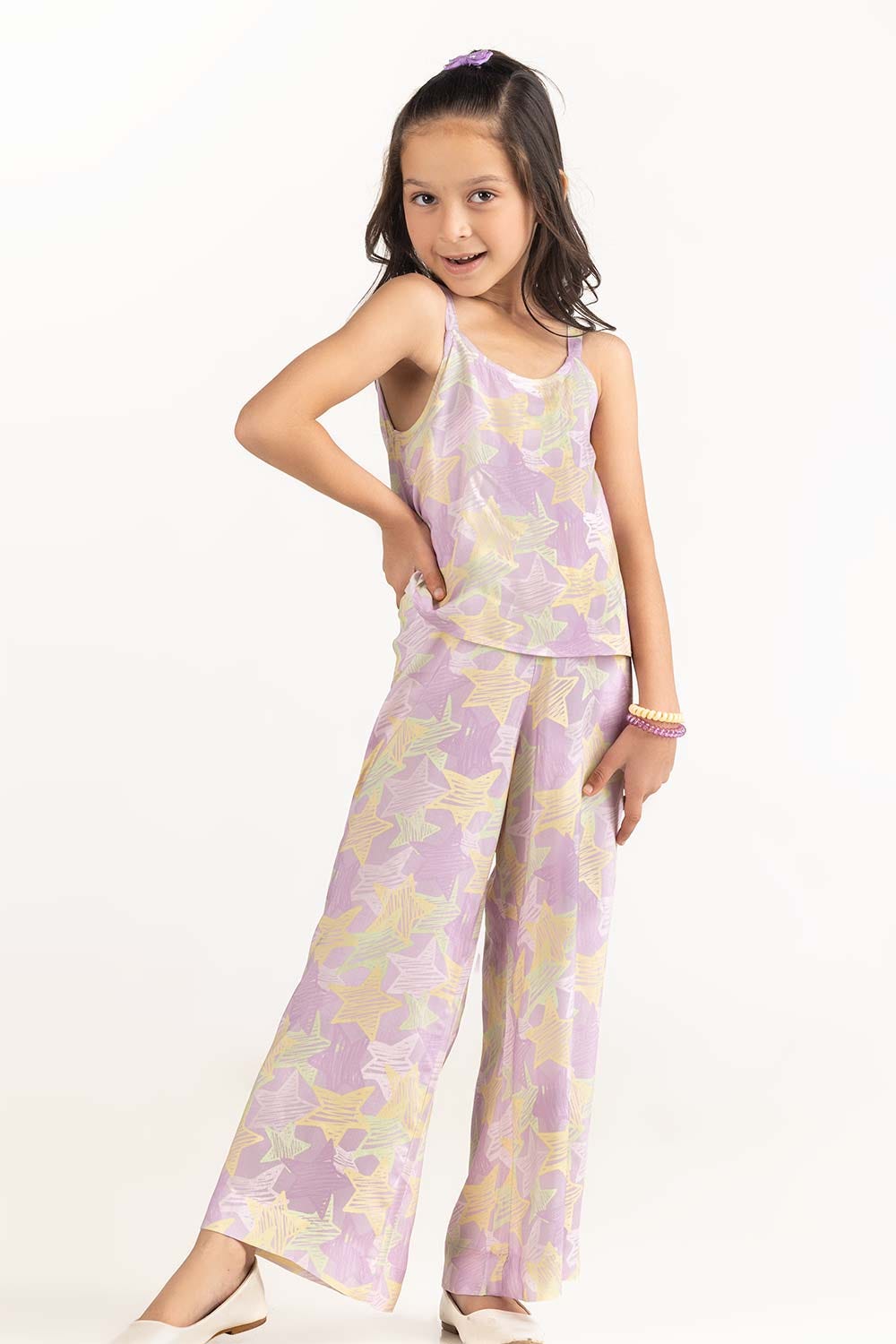 Toddler Girl Purple Jumpsuit 231-615-201