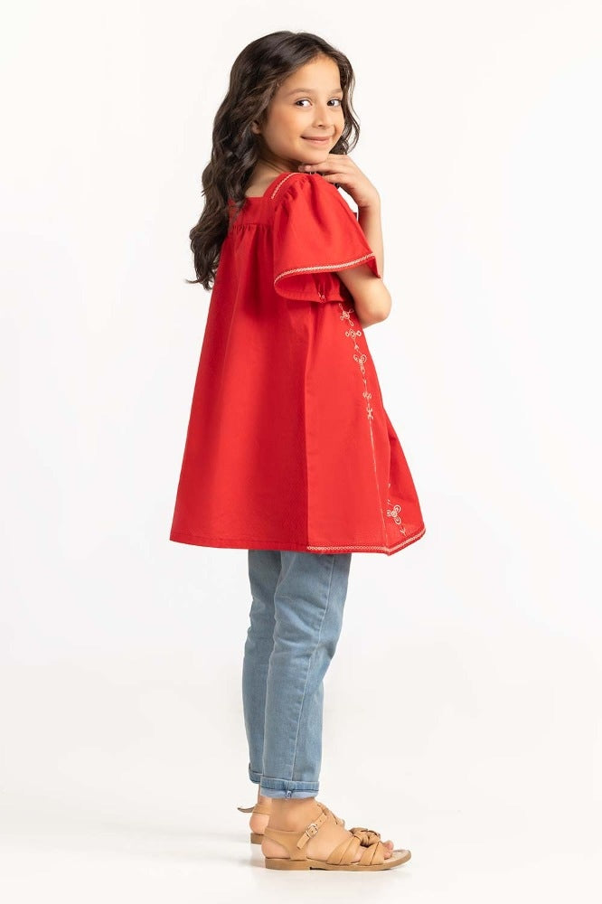 Toddler Girl Red Blouse 231-617-021