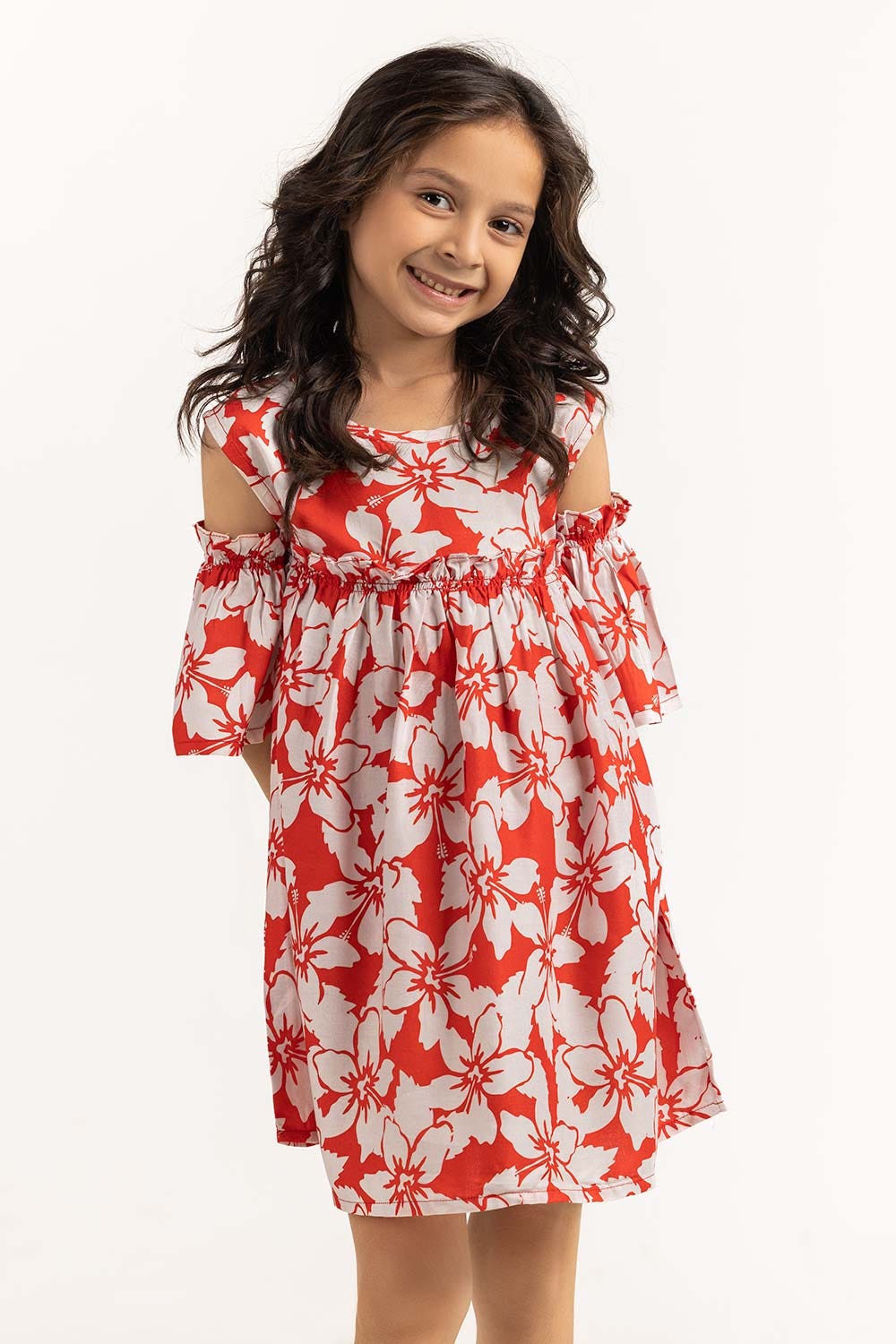 Toddler Girl Red Dress 231-614-203