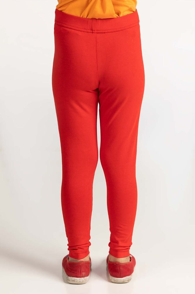 Toddler Girl Red Knit Bottom Trouser TG-TRKN-SS24-004