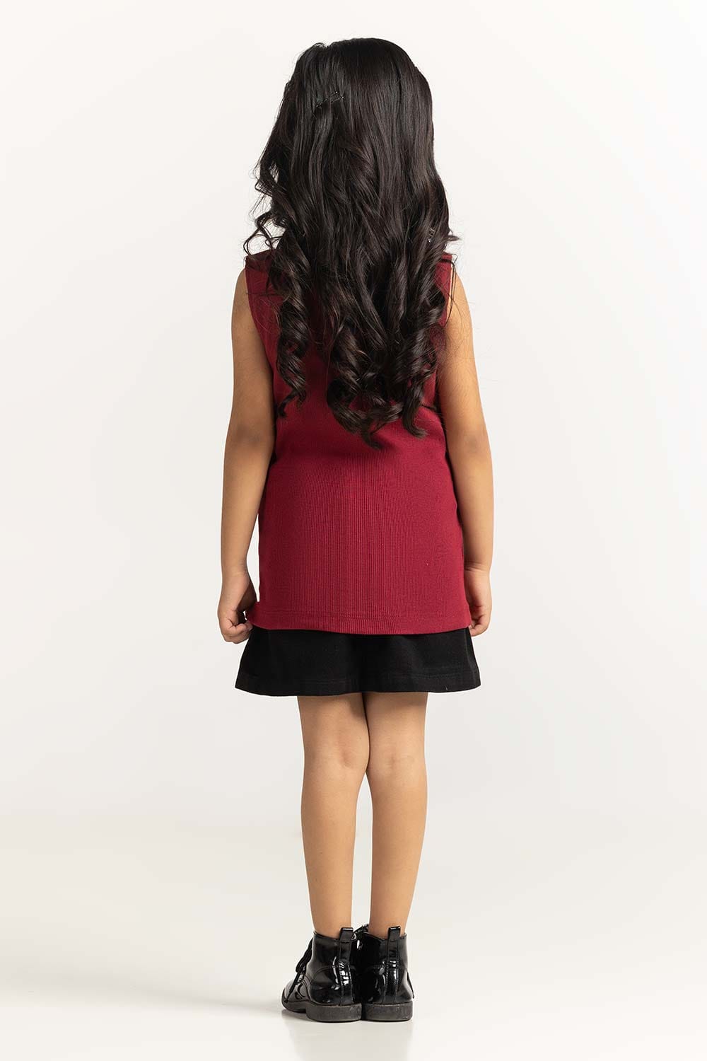 Toddler Girl Red Printed Tee TG-TS-SS24-022