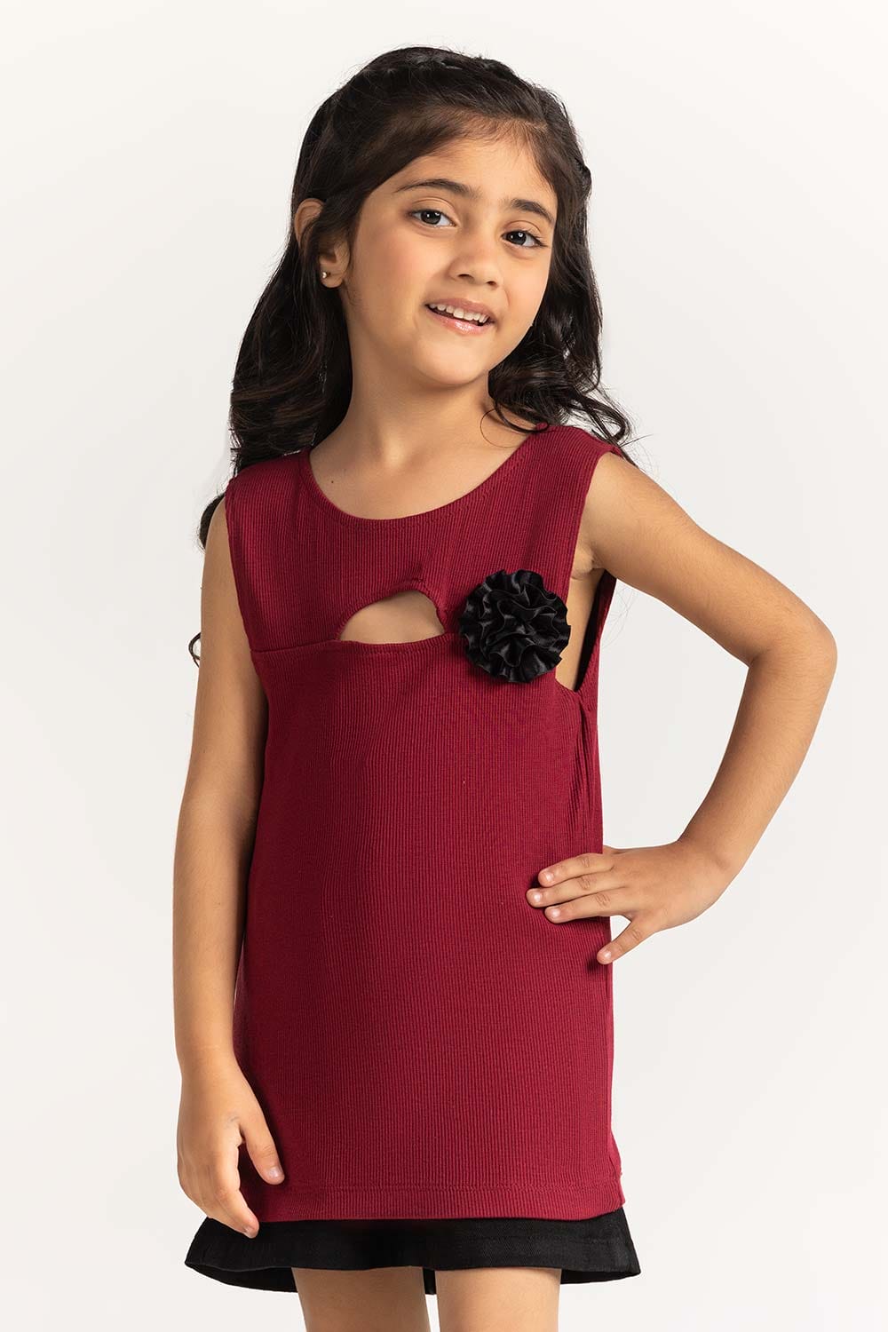 Toddler Girl Red Printed Tee TG-TS-SS24-022