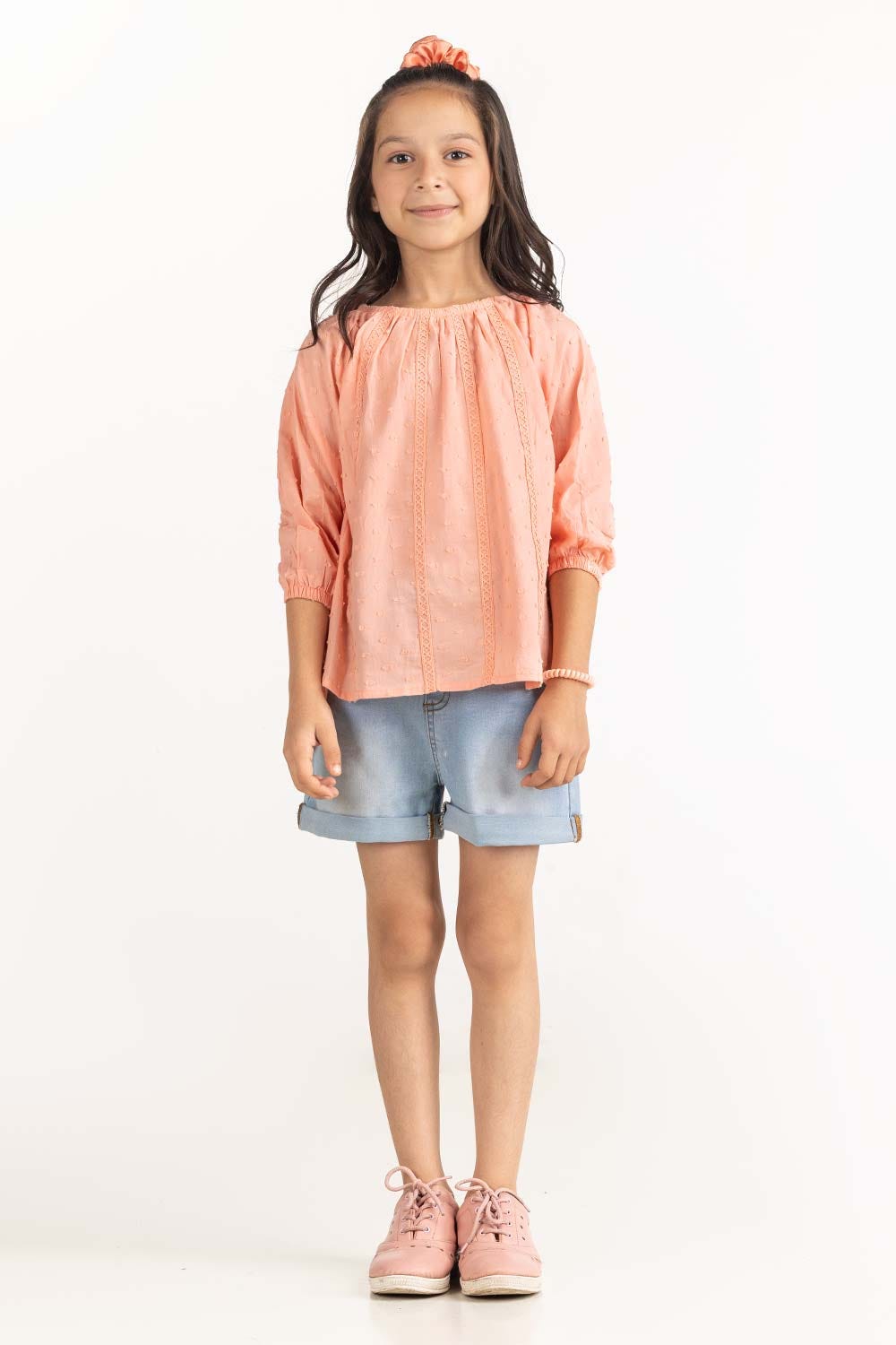 Toddler Girl Salmon Blouse 231-617-031