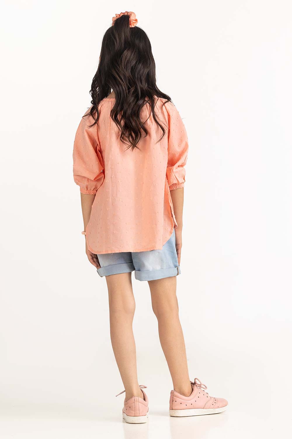 Toddler Girl Salmon Blouse 231-617-031