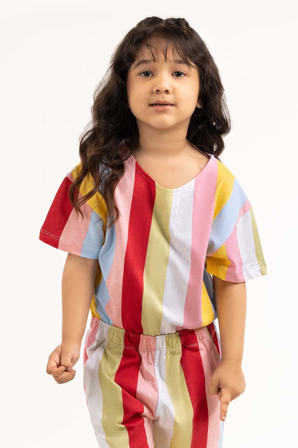 Toddler Girl White Jumpsuit 231-615-013