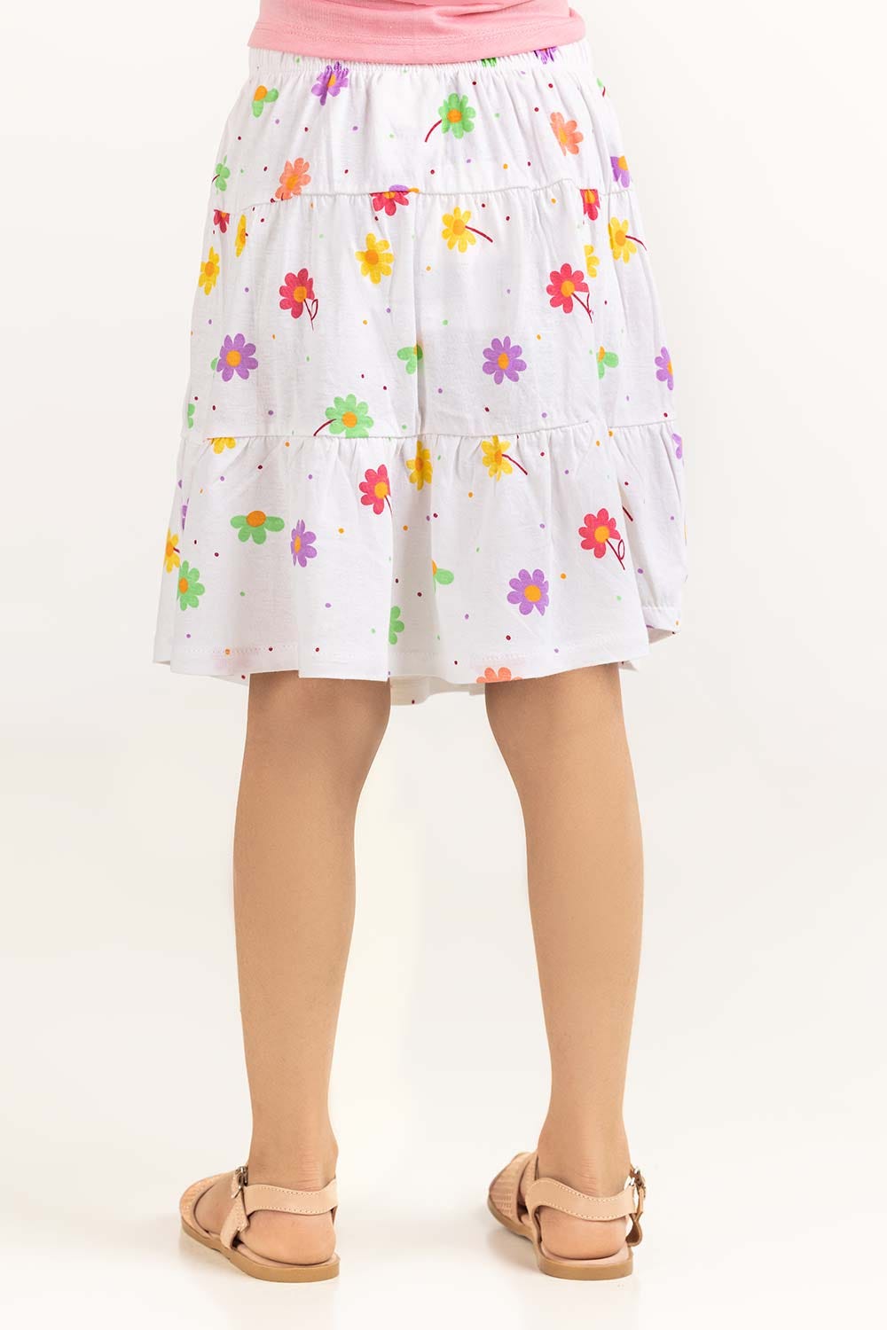 Toddler Girl White Skirt 231-618-001