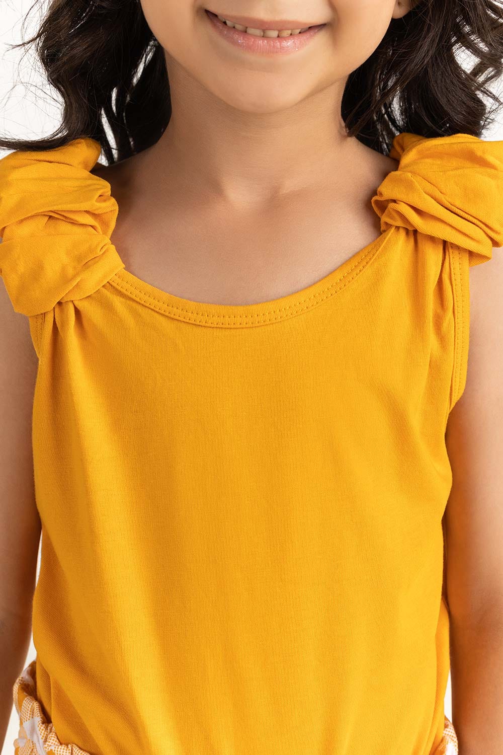 Toddler Girl Yellow Co-Ord Top 231-616-020 T