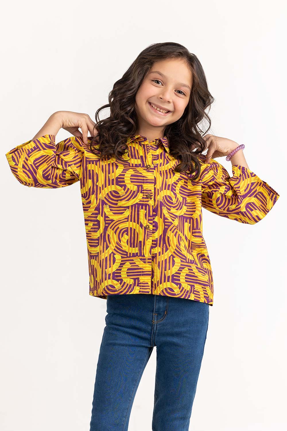 Toddler Girl Yellow Shirt 231-617-003