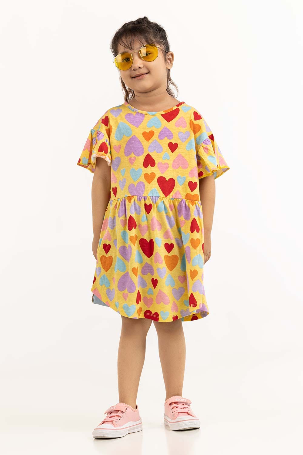 Toddler Girl Banana Dress 231-614-022