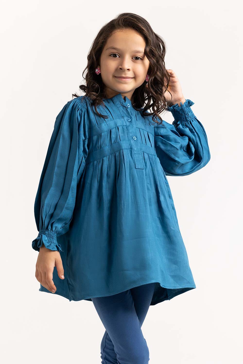 Toddler Girl Blue Top 224-614-019