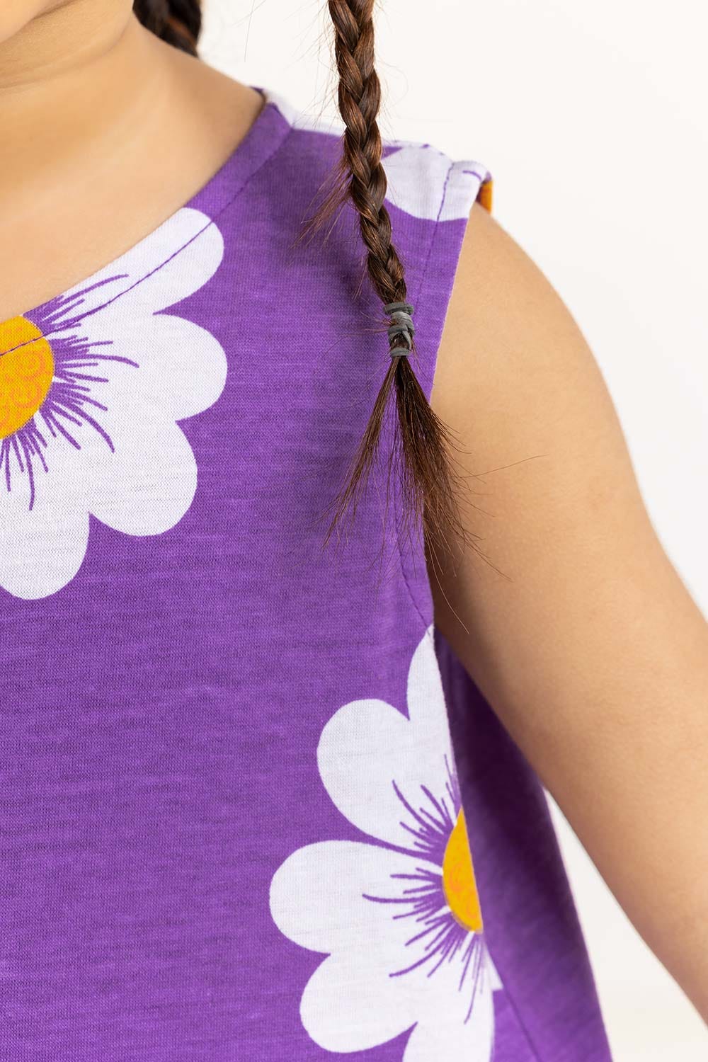 Toddler Girl Deep Lavender Dress 231-614-023