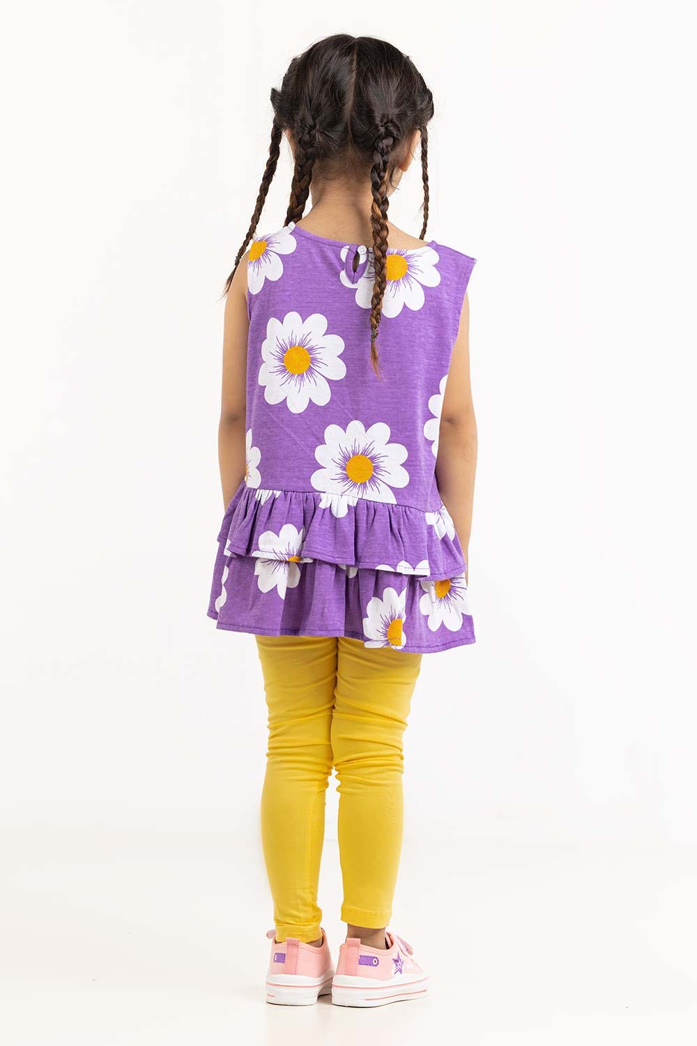 Toddler Girl Deep Lavender Dress 231-614-023