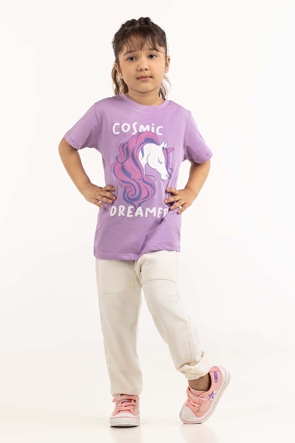 Toddler Girl Lavender Co-Ord Top 231-616-005 T