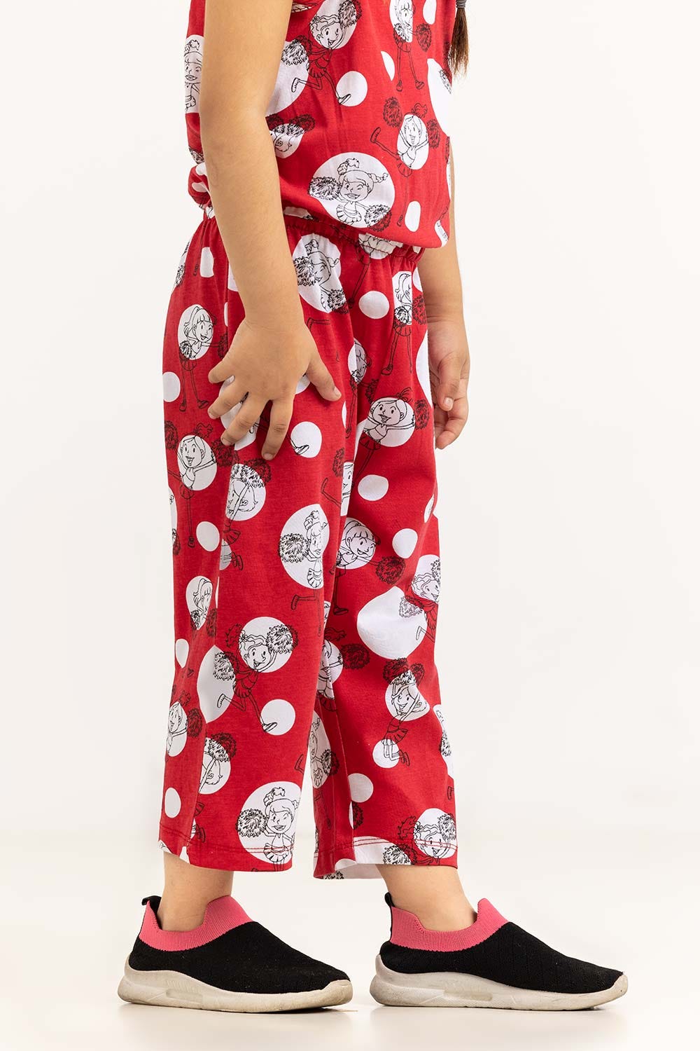 Toddler Girl Mars Red Jumpsuit 231-615-011