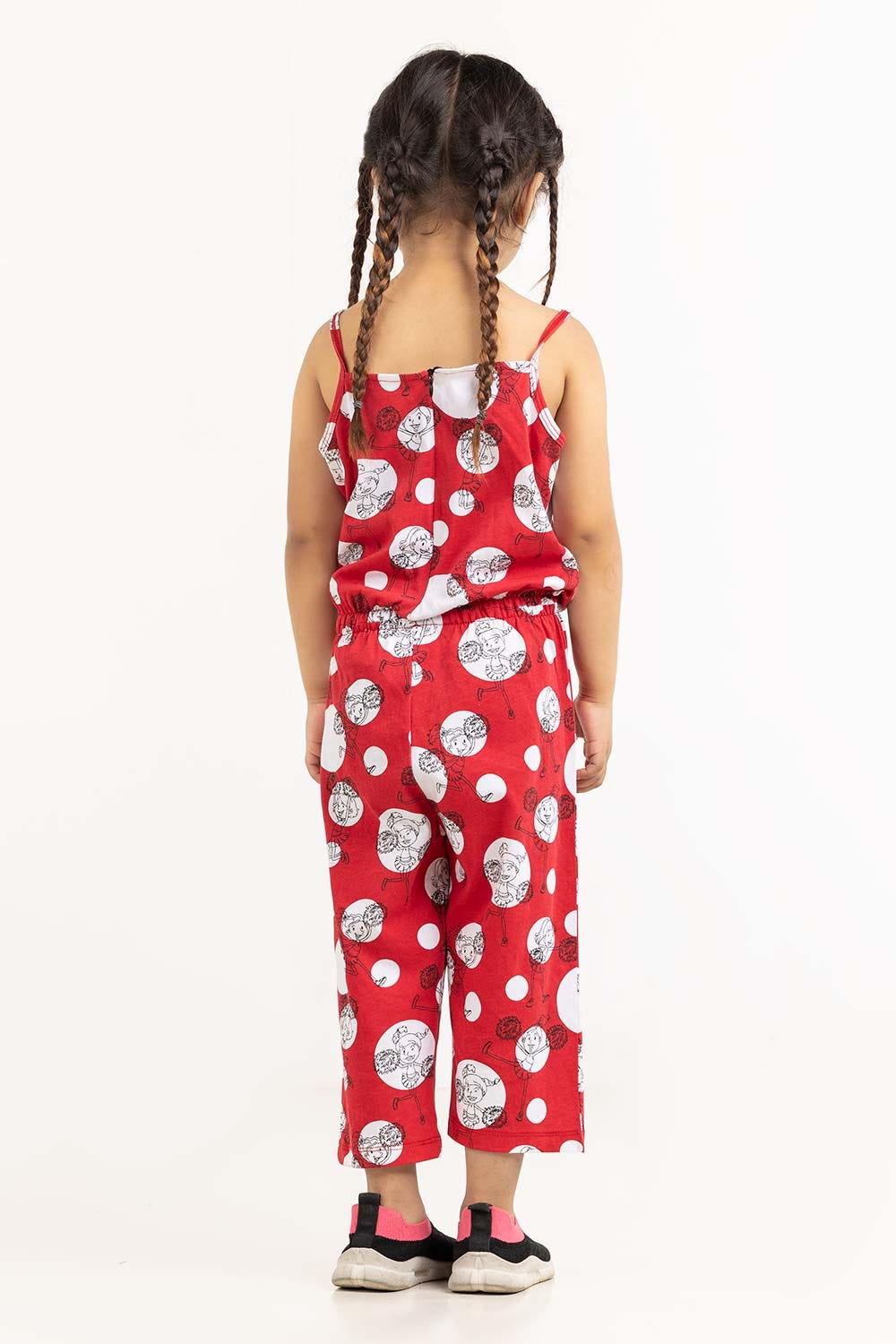 Toddler Girl Mars Red Jumpsuit 231-615-011