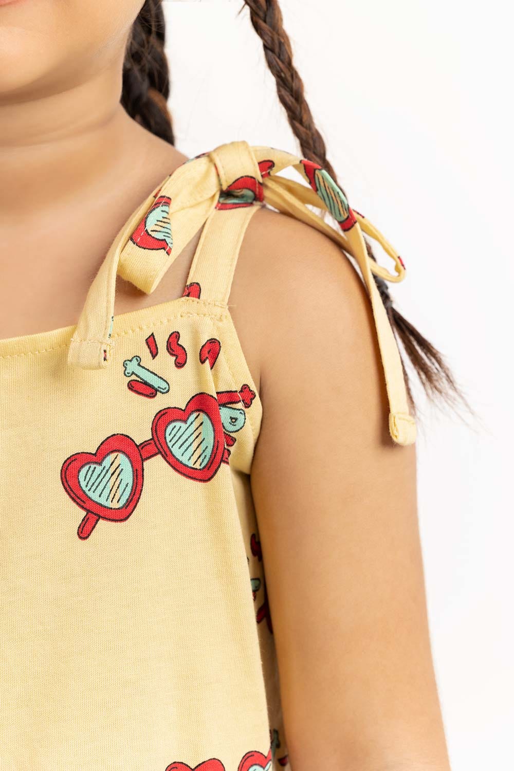 Toddler Girl Pastel Yellow Dress 231-614-016