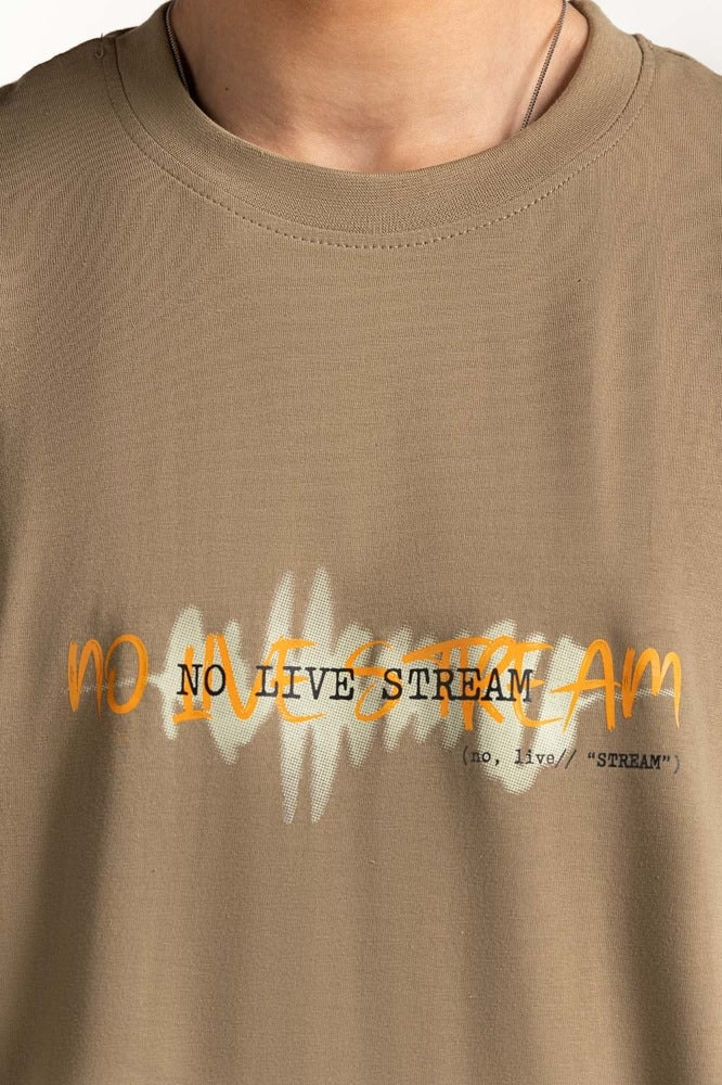 Tropical Brown Graphic Tee MN-TS-GP-S24-903